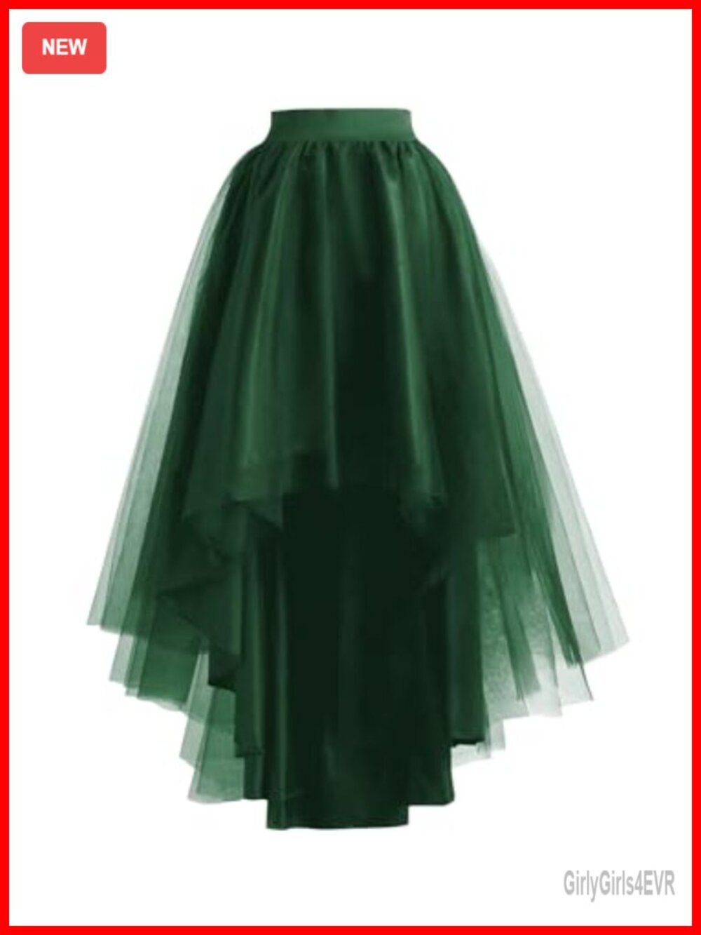 High Low Tulle Skirt Lace Up Wedding Party Prom Cocktail Mesh